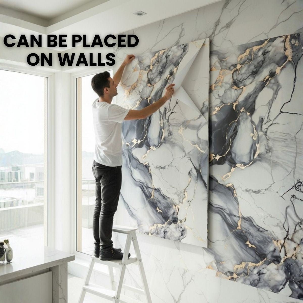 Adhesive Marble Wall Tiles(90 x 60cm)