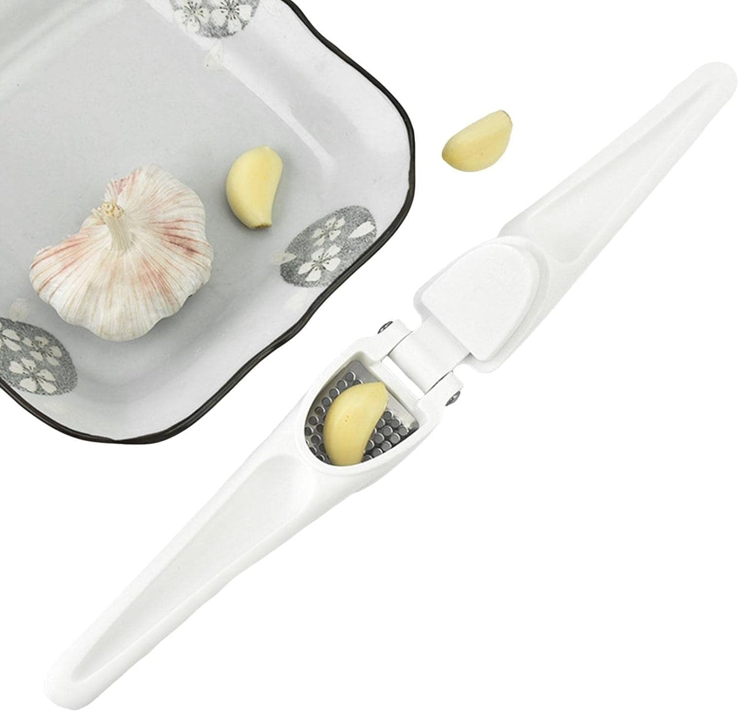 Plastic Garlic Press Crusher (Random Color)