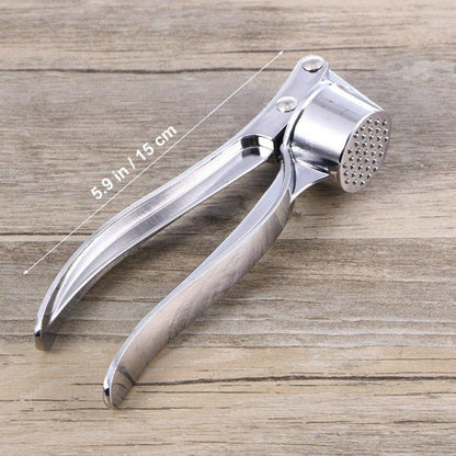Stainless Steel Garlic Press Crusher