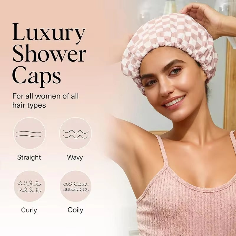 Luxury Waterproof Shower Cap