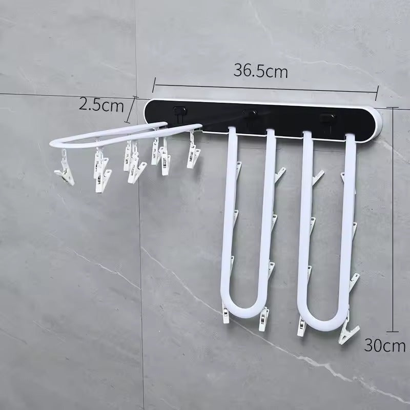 24 Clips Foldable Clothes Drying Rack