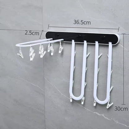 24 Clips Foldable Clothes Drying Rack
