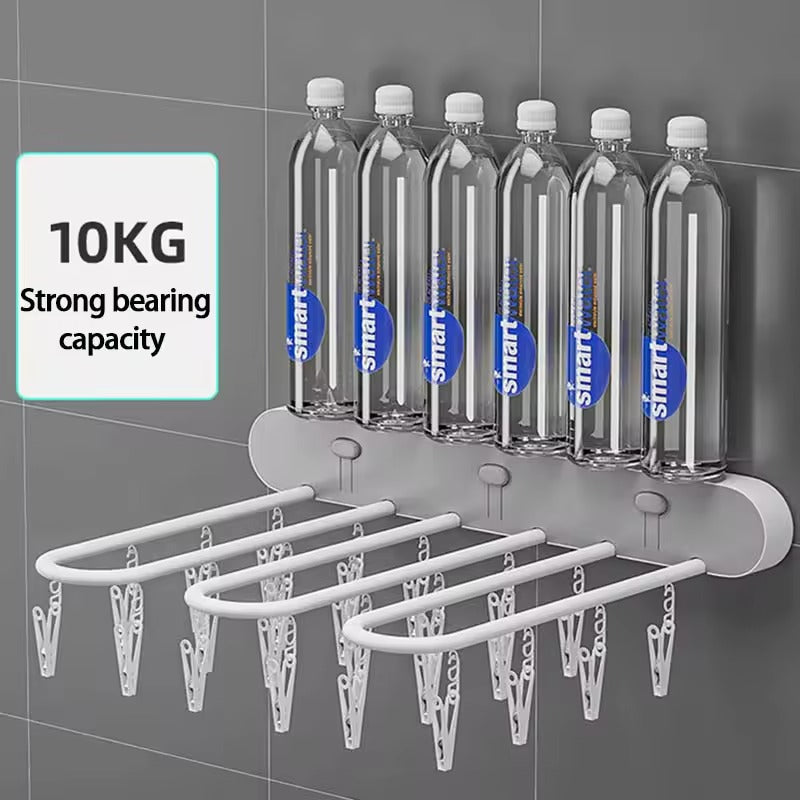 24 Clips Foldable Clothes Drying Rack