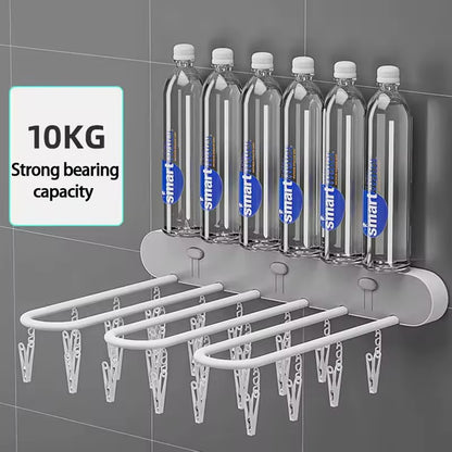 24 Clips Foldable Clothes Drying Rack