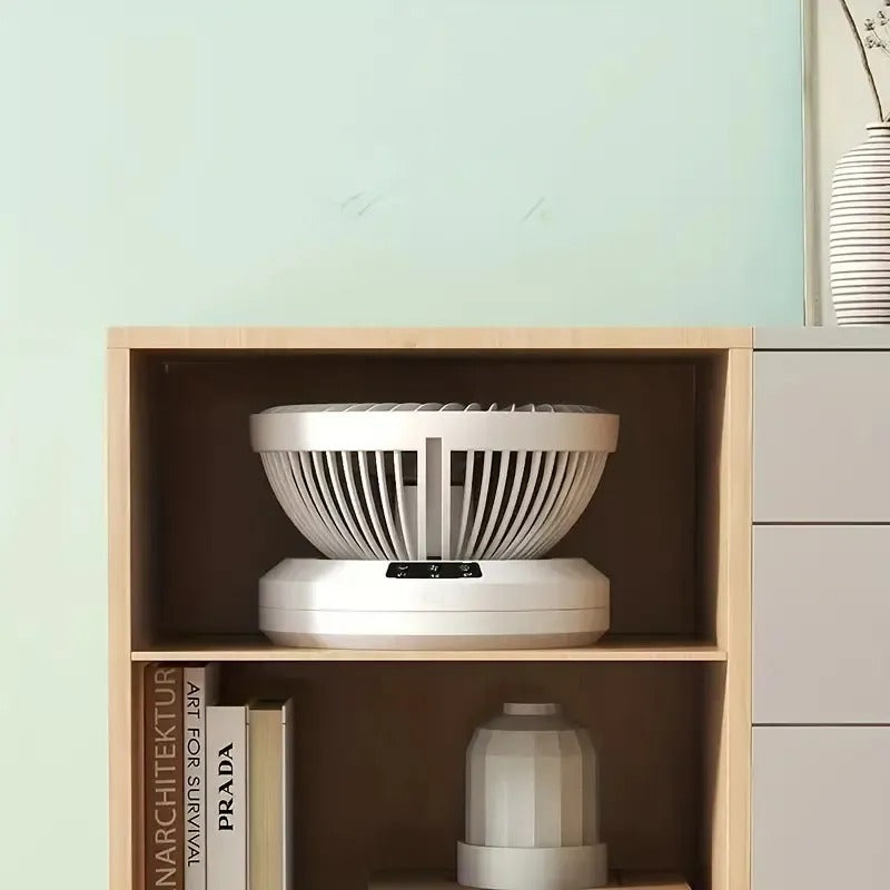 Foldable Rotating Fan + Remote Control