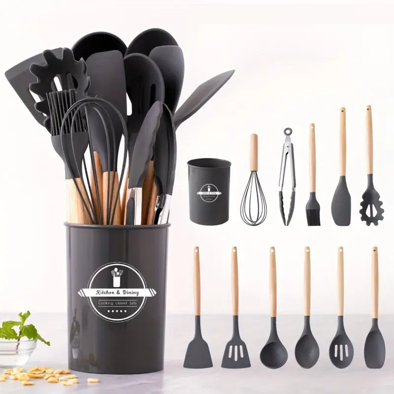 12 Piece Silicone Utensils Set